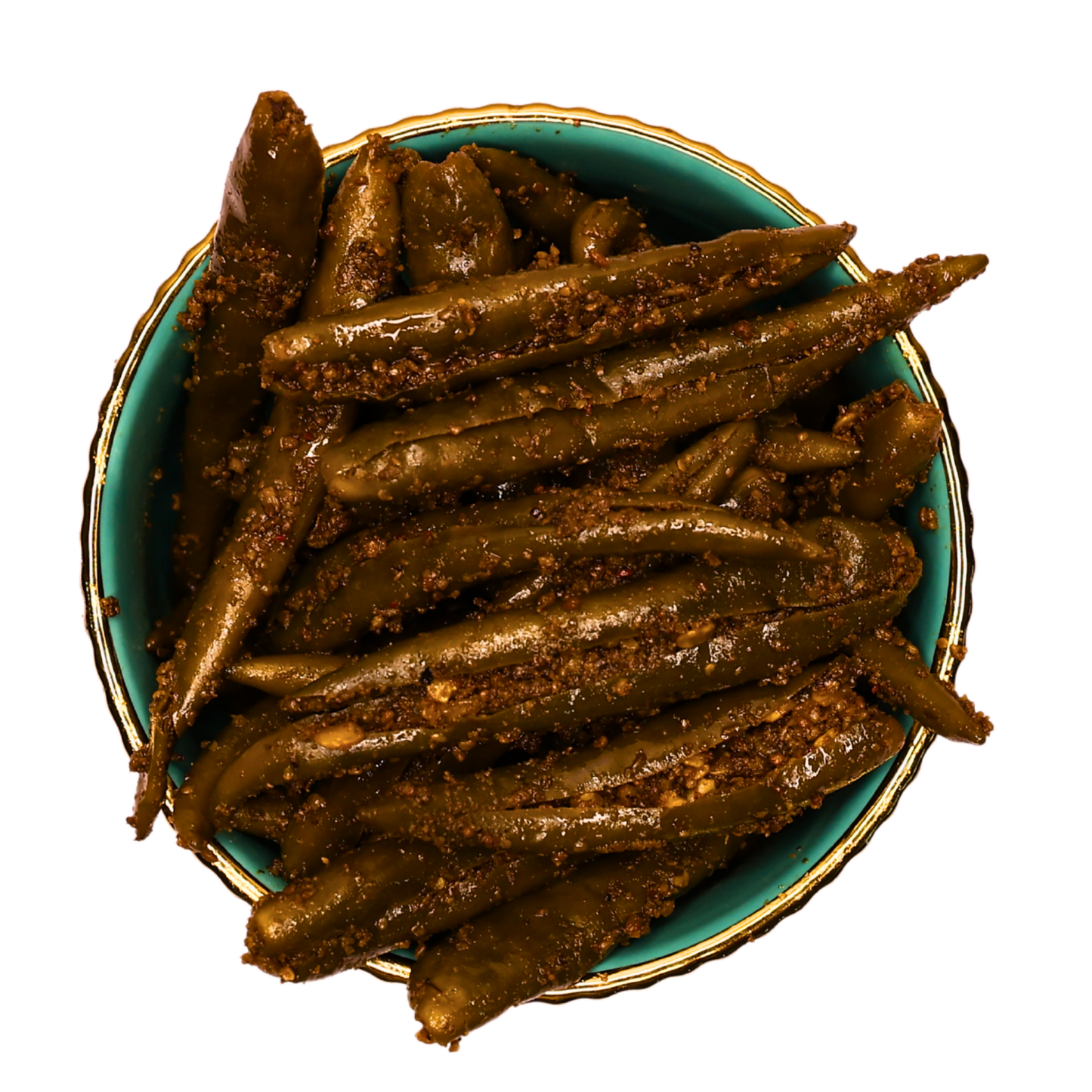 Homemade Spicy Green Chilli Pickle