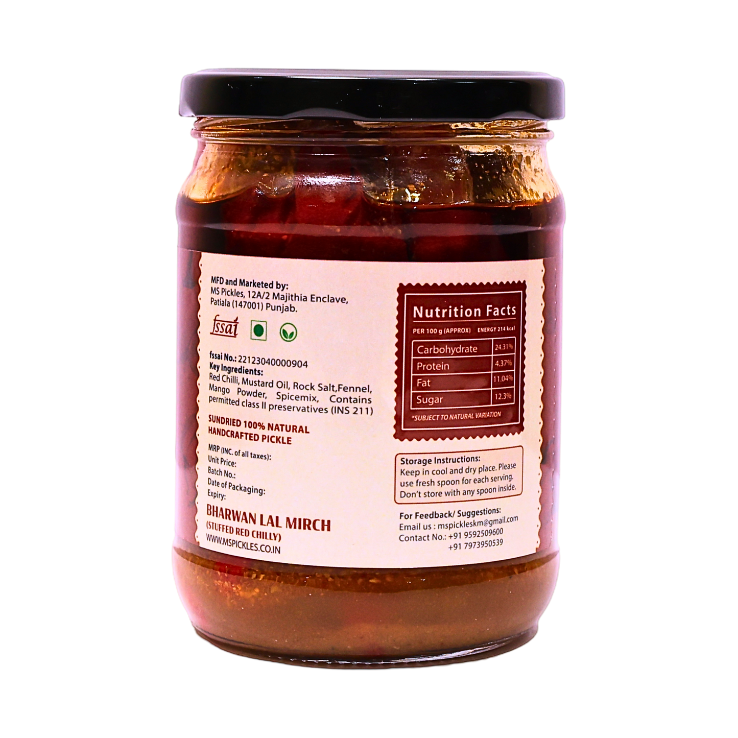 Homemade Bharwan Lal Mirch – Stuffed Red Chilli Pickle