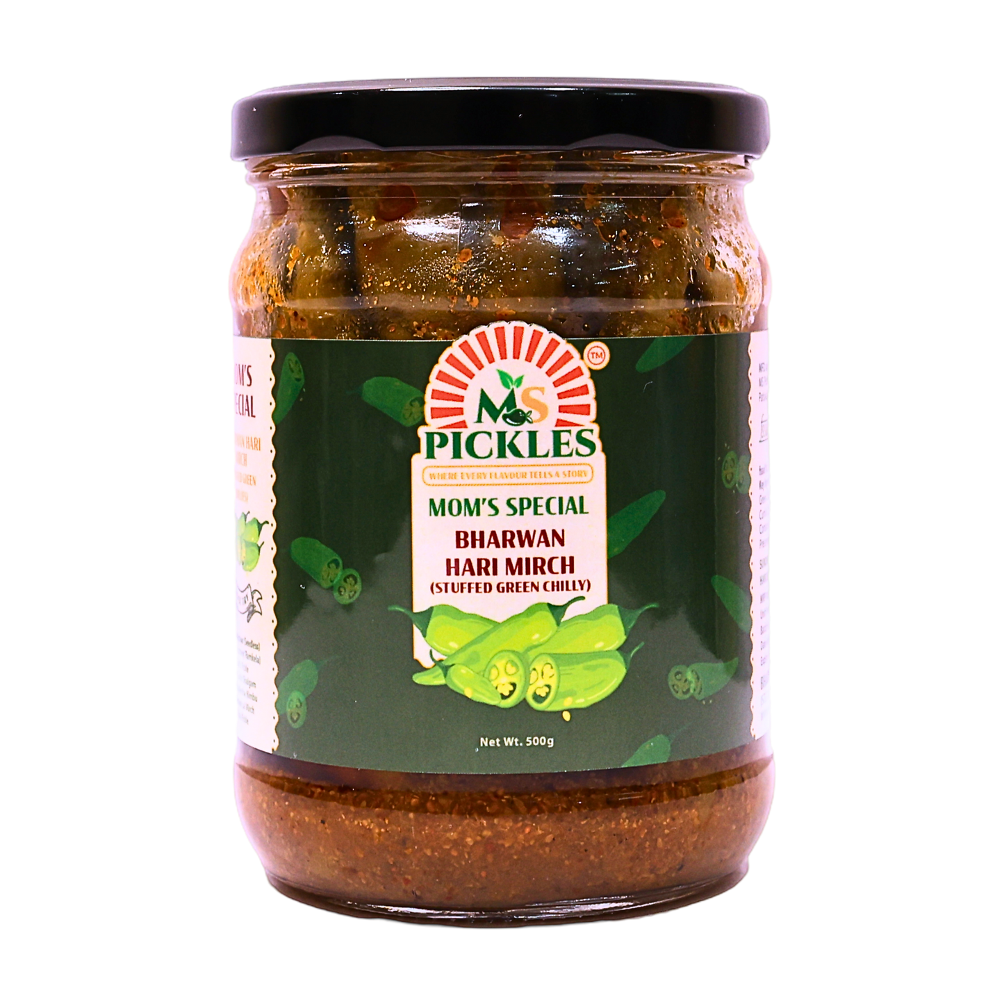 Homemade Bharwan Hari Mirch (Stuffed Green Chilli)