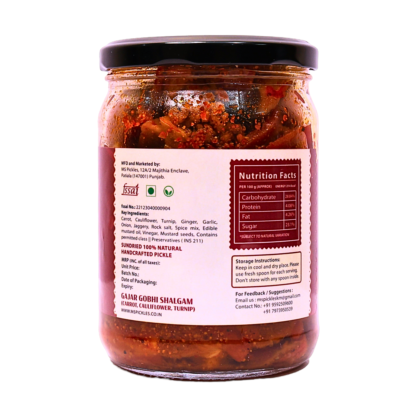 Homemade Gajar Gobhi Shalgam Pickle