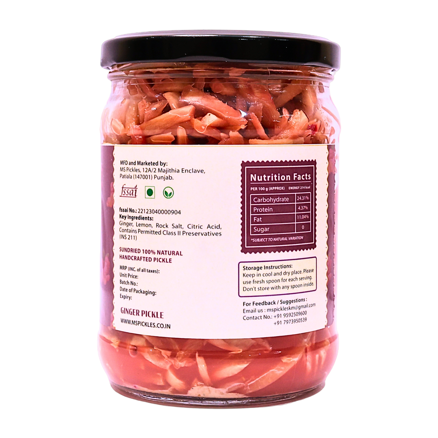 Homemade Ginger Pickle