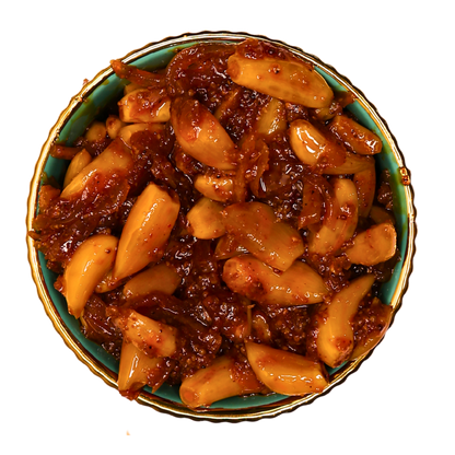 Homemade Garlic Pickle (Sweet & Tangy)