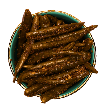 Homemade Spicy Green Chilli Pickle