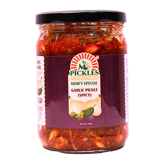 Homemade Garlic Pickle (Spicy) - Mom's Special