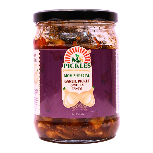 Homemade Garlic Pickle (Sweet & Tangy)