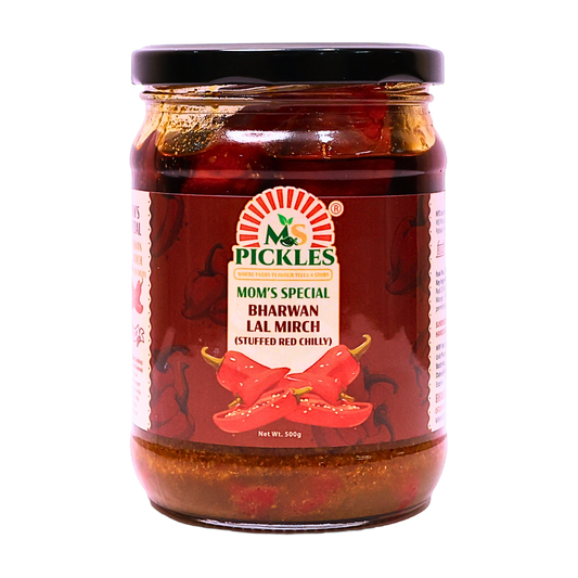 Homemade Bharwan Lal Mirch – Stuffed Red Chilli Pickle