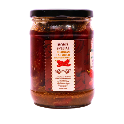 Homemade Bharwan Lal Mirch – Stuffed Red Chilli Pickle