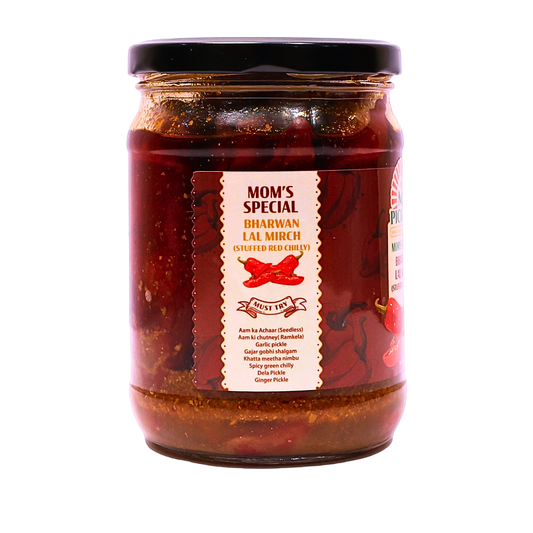 Homemade Bharwan Lal Mirch – Stuffed Red Chilli Pickle