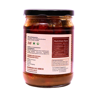 Homemade Bharwan Lal Mirch – Stuffed Red Chilli Pickle