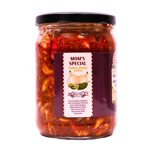 Homemade Garlic Pickle (Spicy) - Mom's Special