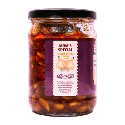 Homemade Garlic Pickle (Sweet & Tangy)