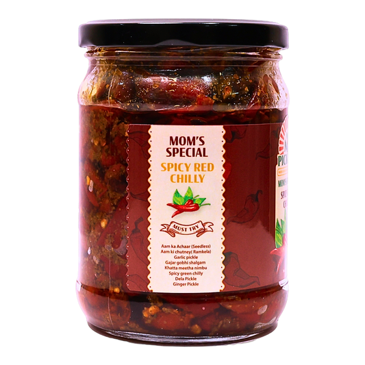 Homemade Spicy Red Chilli Pickle